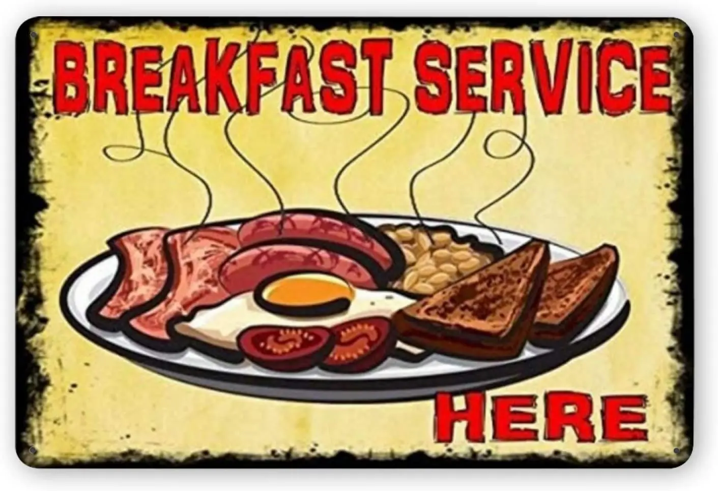 

Retro Art Tin Sign Decorations Plaque Fo Bars Club Cafe Home Kitchen Restaurant Garage Man Cave Lounge Wall Decor 8x12 Inches