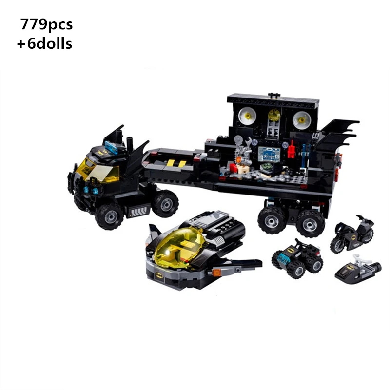 Конструктор супергерой постоянного тока подвижная база летучей мыши