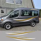 Автомобильные наклейки для Ford Transit MK8 2014-2021, 12 шт.лот, виниловые наклейки для Автодома в полоску, для кемпера, фургона, аксессуары для настройки