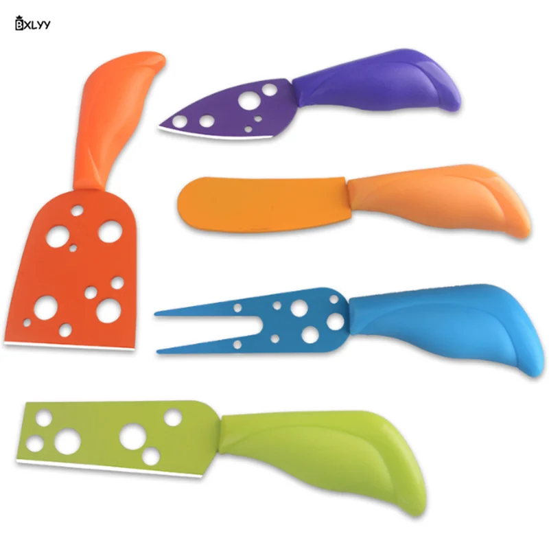 5 шт. Аксессуары для выпечки цветной нож сыра из нержавеющей стали Форма