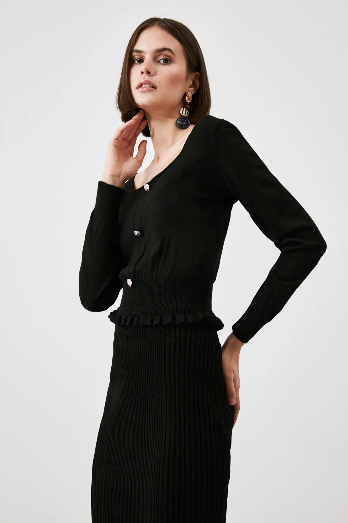 

Trendyol Square Collar Knitwear Sweater TWOAW21KZ2660