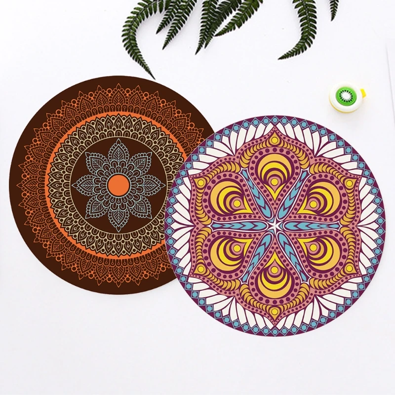 

Mouse Pad,Round Mouse Mat,Small Circular Mousepad with Designs, Non-Slip Rubber
