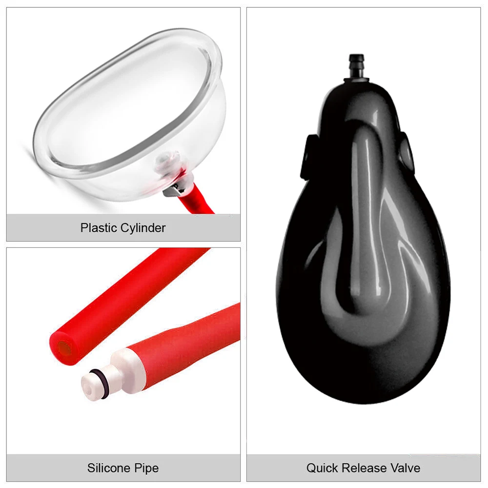 Автоматический вакуумный насос для влагалища с быстроразъемным клапаном чашка