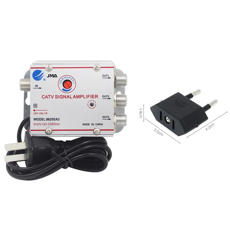 Антенна для ТВ 2/3/4 каналов 20 дБ усилитель сигнала цифрового ТВ-приставки