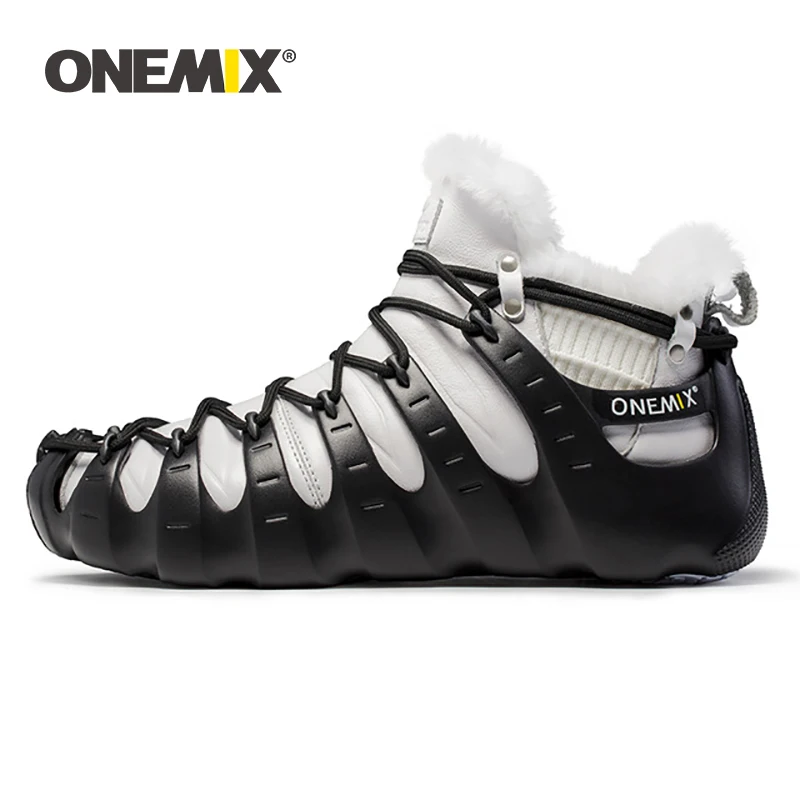 ONEMIX waterproof Winter Boots unisex Walking Shoes Outdoor Trekking No Glue Sneakers Keep Warm Roman | Спорт и развлечения