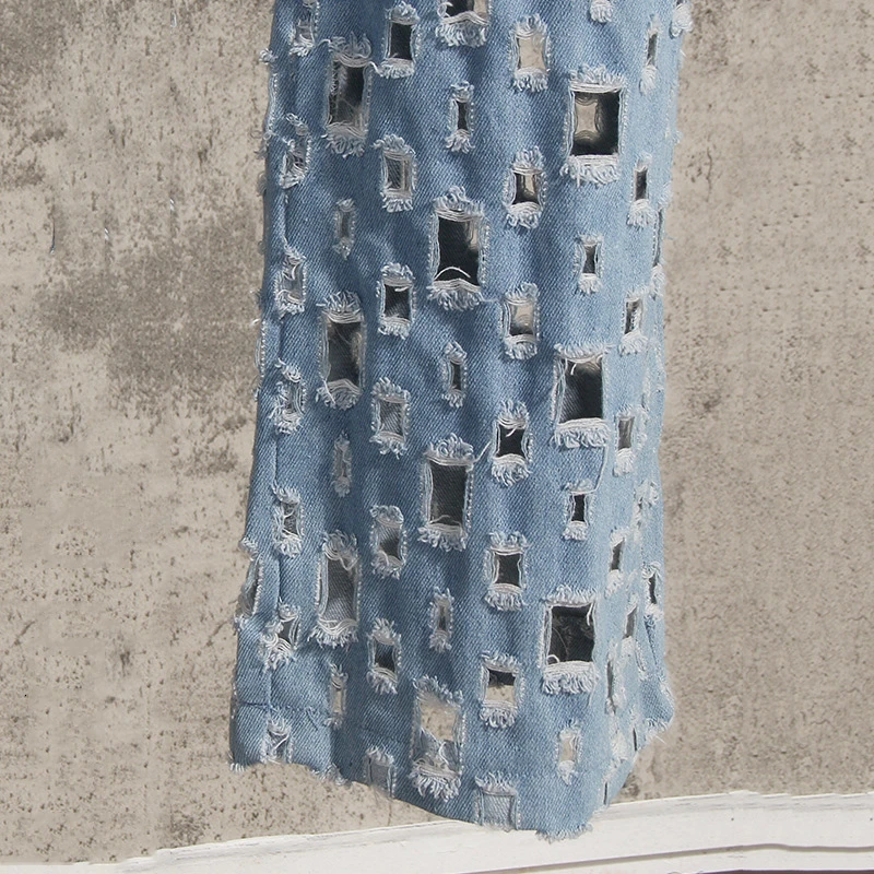 Новая мода 2020 осенние свободные джинсы на шнуровке со средней талией и