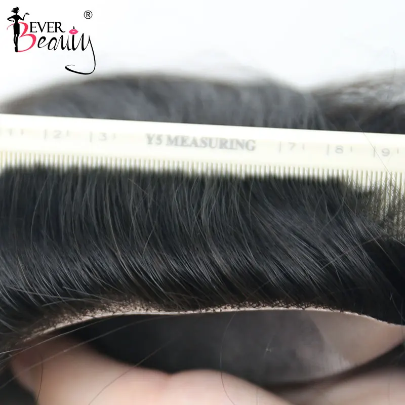 Мужской парик 100% натуральные прямые индийские волосы remy шнурок и полиуретановый