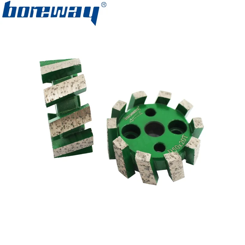 Boreway Поставка кусок D50* 20T* 10H Высокое качество Алмазные спеченные стандартные стаббирующие шлифовальные круги для обработки камня