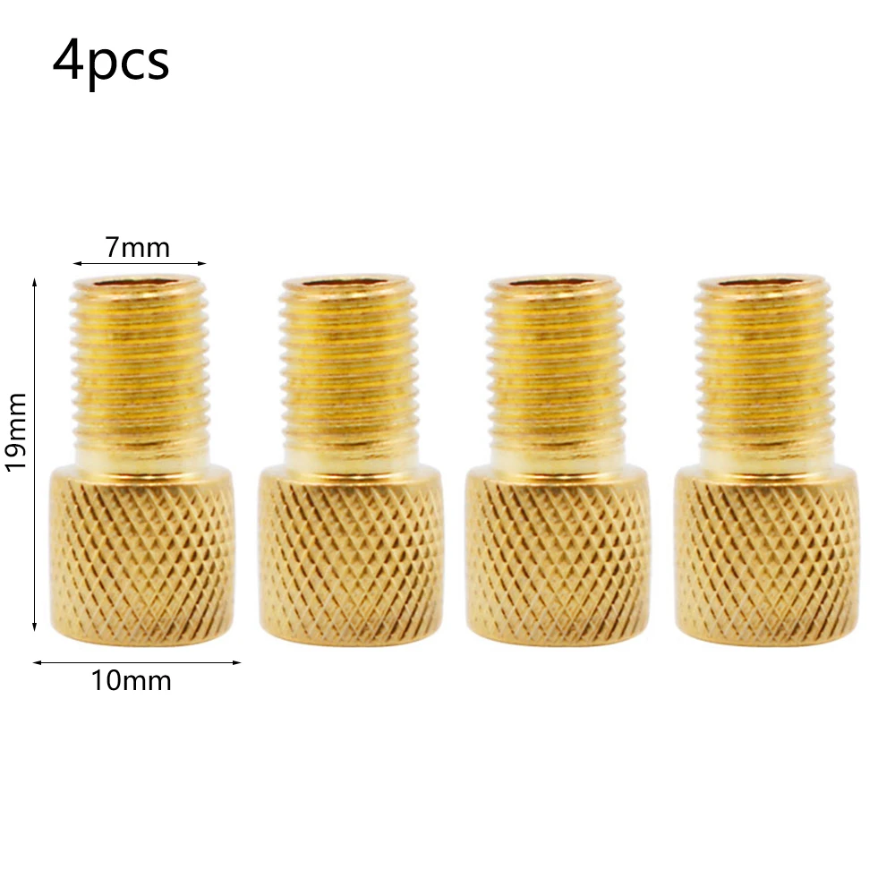 

4pcs Presta to Schrader Valve Adapters Set Bicycle Tire Valve Nozzle Converter for Mountain Bike Road Bicycle Accessory