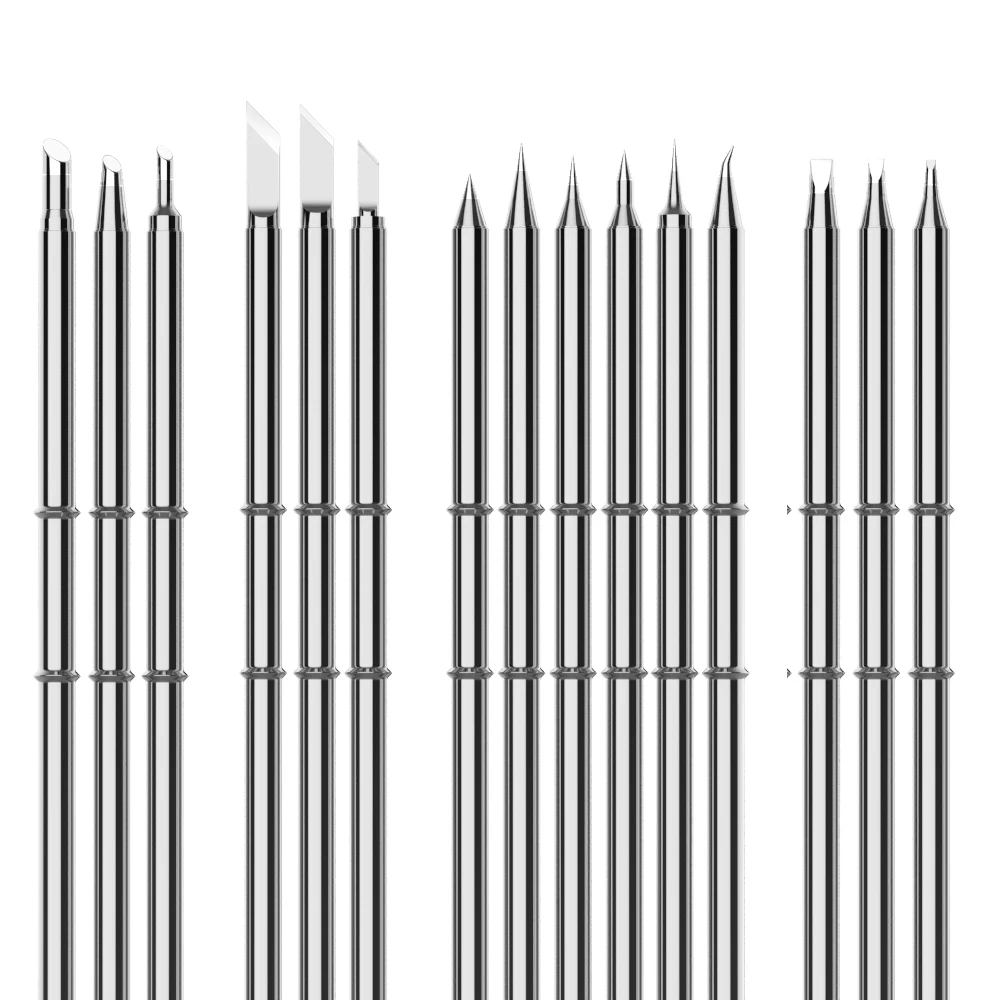 

3pcs/lot T12 Soldering Iron Welding Tips T12-I IL ILS BL B2 D12 D24 D16 JL02 K KF KU BC2 BC3 Heating Core Sting Welding Tools