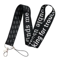 yl965 movie characters lanyard badge holder id card lanyards mobile phone rope key neck straps keychain accessories