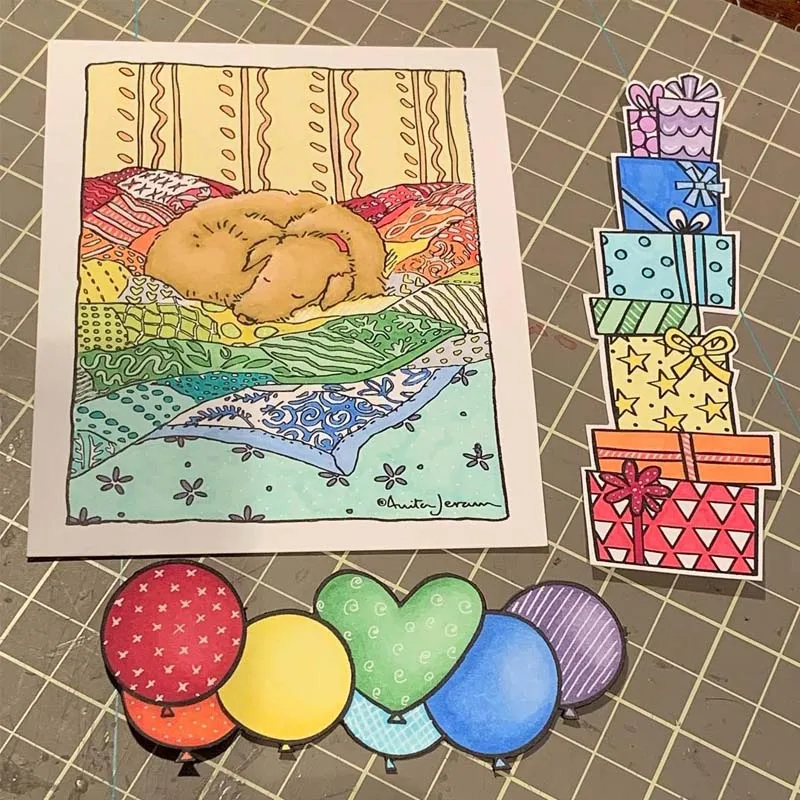 

Puppy's Quilt 2021 New Transparent Stamps for DIY Scrapbooking Paper Cards Making Crafts Clear Stamps