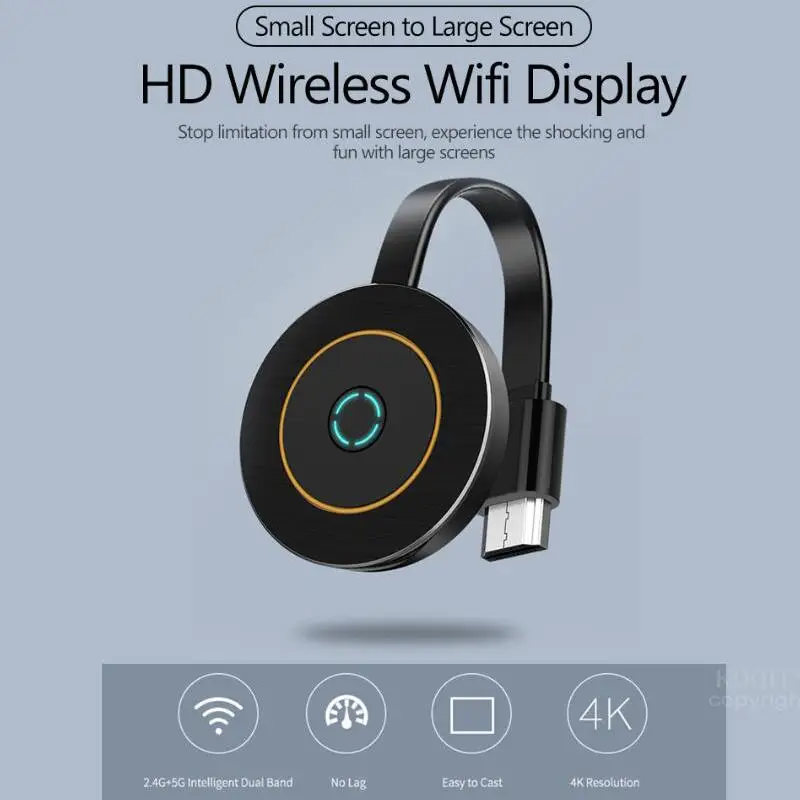 5G 4K HD беспроводной HDMI совместимый Wi Fi дисплей приемник HDTV Dongle зеркальный экран TV