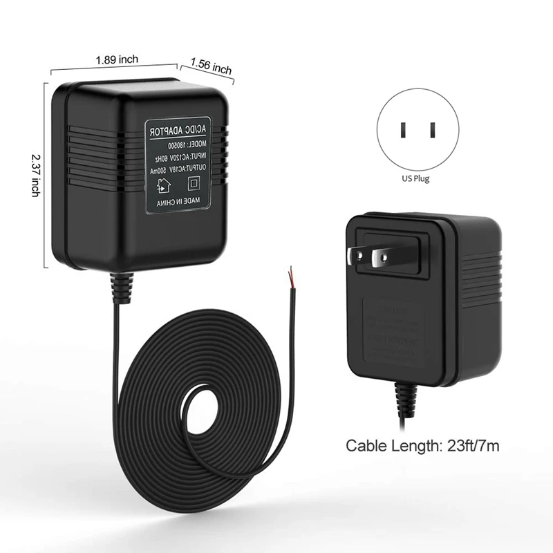 18 В переменного тока трансформатор 5 метровый кабель беспроводной дверной звонок