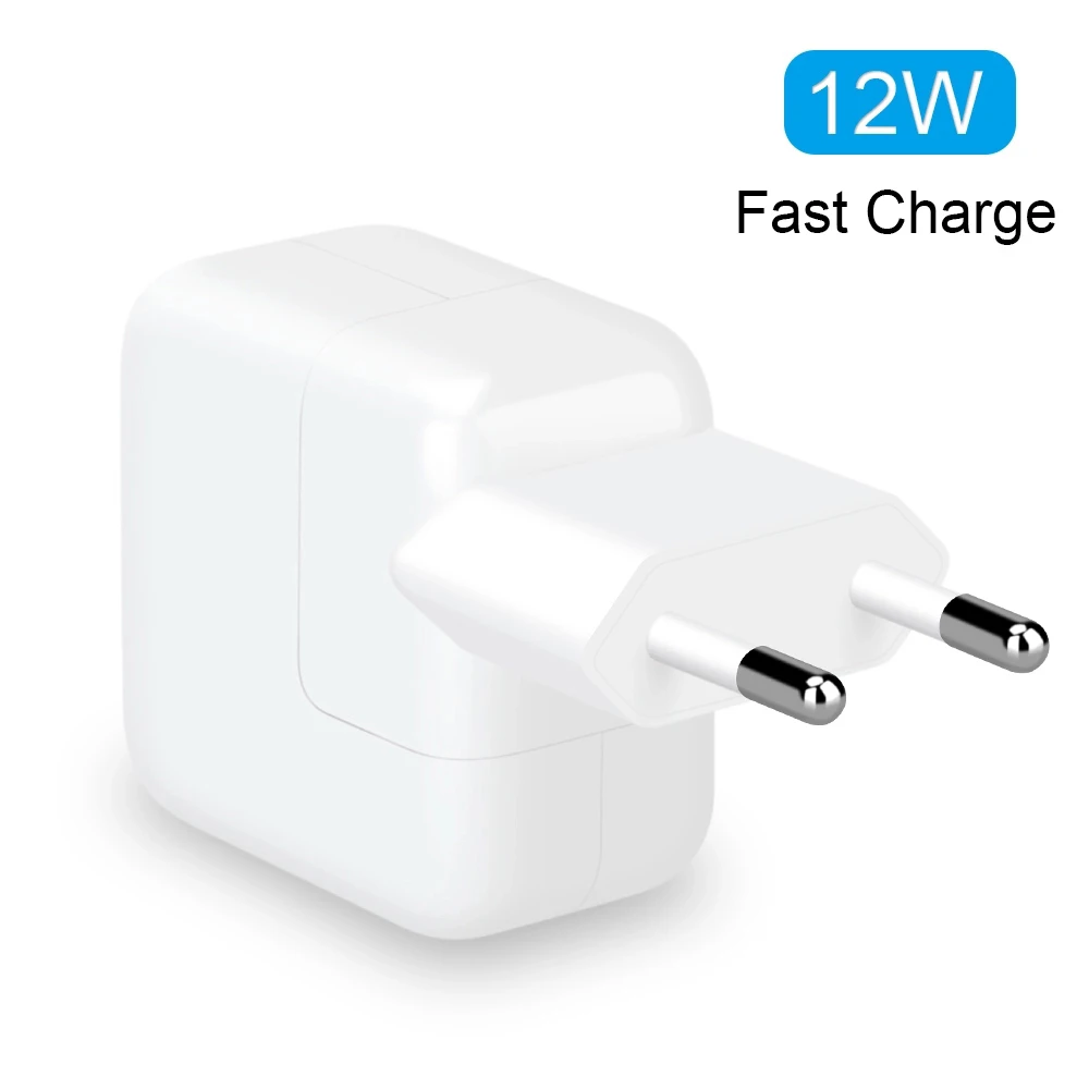 

2.4A Fast Charging 12W USB Power Adapter Phone Travel Home Charger for iPhone 12 pro 11 XS Max X 8 Plus 7 6S 5S iPad Mini Air