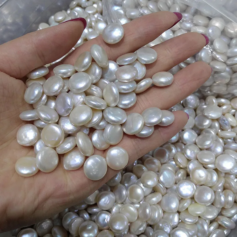 

1piece Button bead Natural Freshwater Pearl Beads High Quality Punch Loose Beads for DIY Women Necklace Bracelet Jewelry Making