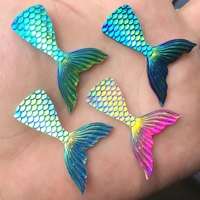 diy jewelry accessories mermaid fish scales tail resin wedding mermaid exhibition crafts accessories 10pcslot 2839mm e77