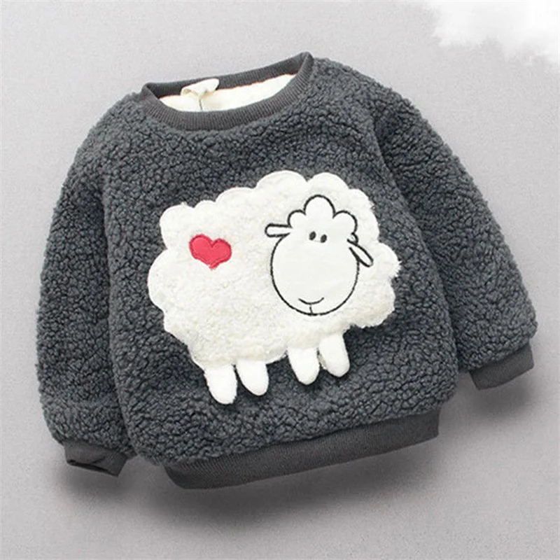 CUTEMOON Baby Sweaters Girl Boy Autumn Winter Warm Cartoon Fashion Thick Casual Velvet Costume Kids Christmas Clothes |