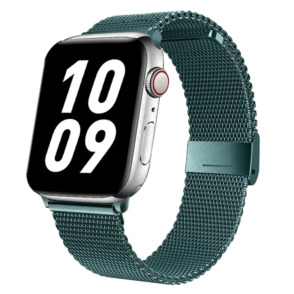 

Strap For Apple watch Band 44mm 40mm 38mm 42mm Accessories Magnetic Loop smartwatch bracelet iWatch serie 3 4 5 6 se 7 45mm 41mm