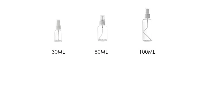 

30/50/100ML Spray Bottle Makeup Tool Travel Portable Beauty Tools Spray Bottles