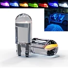 10 шт. T10 светодиод CAN-шина COB W5W интерьер автомобиля светодиодный клин инструменты для дверцы боковая лампа номерной знак лампа Автомобильный свет DC 12 В стайлинга автомобилей