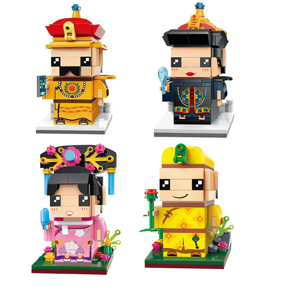 

2020 City Chinese Style Girl Friends Fairy Princess Queen King Brickheadz Model Building Blocks Bricks Toy Doll