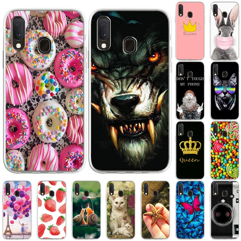 

For Samsung A20e Case Silicone TPU Soft Phone Case On Samsung Galaxy A20e SM-A202F/DS Cover DIY Painted Fundas Cat Cute Cartoon