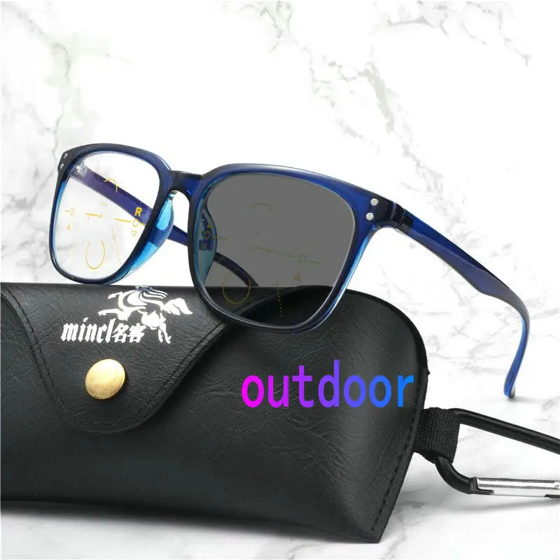 Прогрессивные многофокальные очки женские солнечные с переходом фотохромные