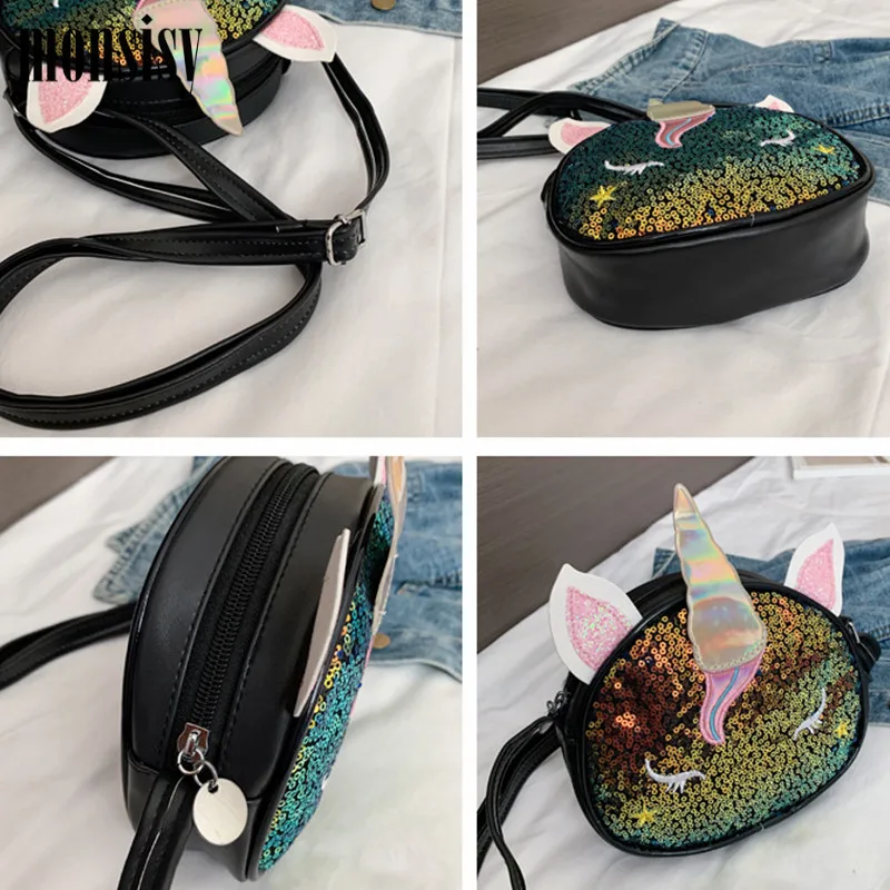 Кошелек Monsisy детский блестящий с единорогом Подарочный для мелочи 2021 | Багаж и