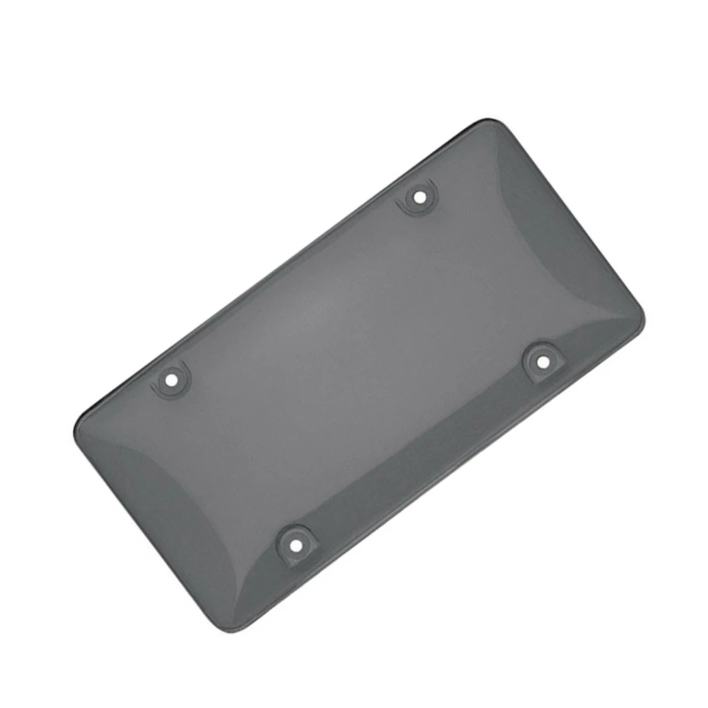 Transparent black Рамка номерного знака Дымчатая Прозрачная крышка номерного знака Рамка щит тонированная пузырчатая плоская Автомобильная - Цвет: Transparent black