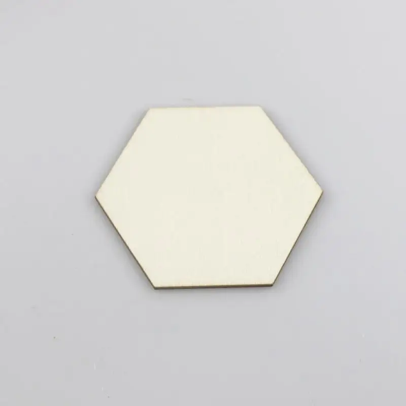 

25Pcs Wooden Hexagon Blank Slices Wooden Discs Hanging Embellishments Art Crafts for DIY Crafting Wedding Decoration