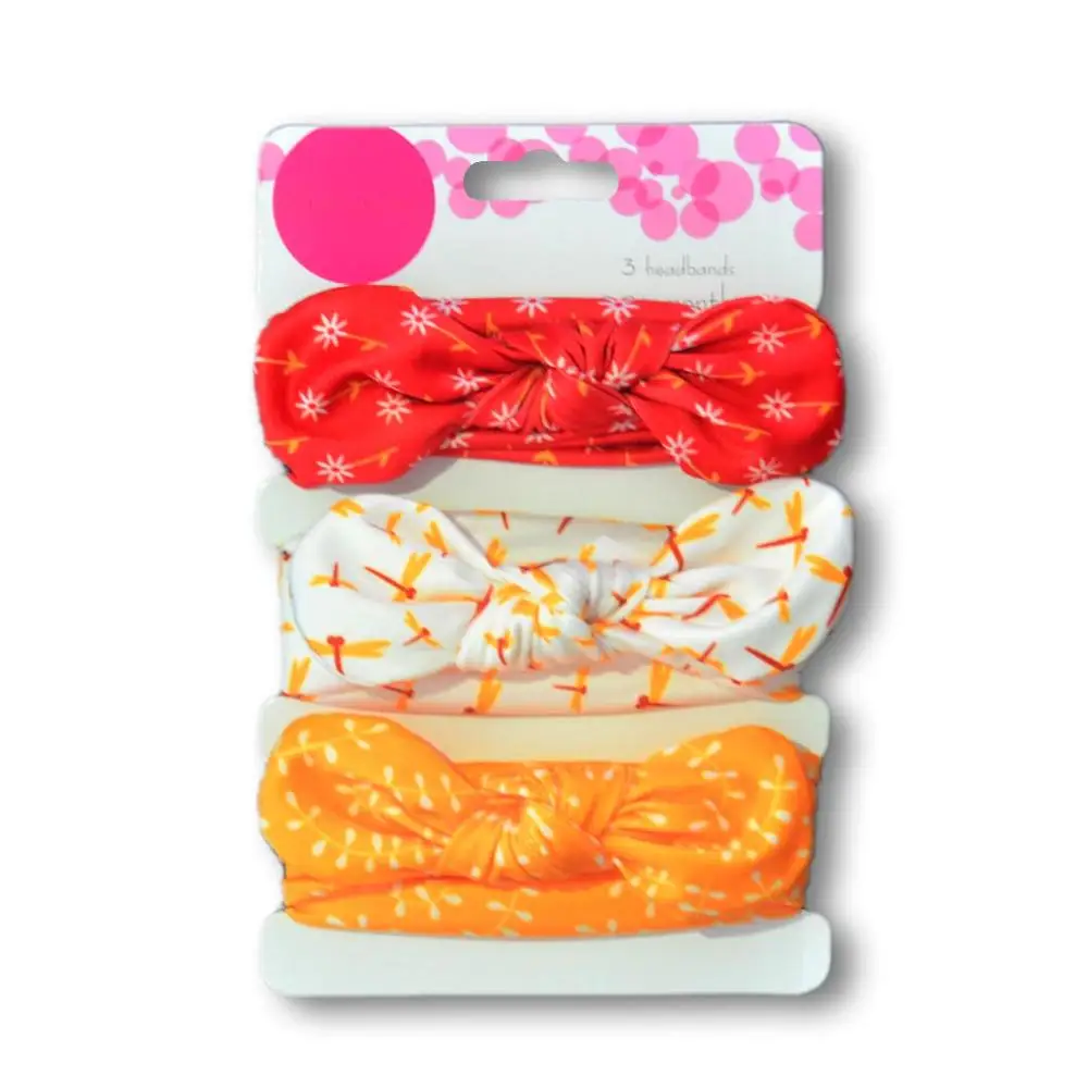 3 шт. повязка на голову для новорожденных девочек эластичная аксессуары волос в