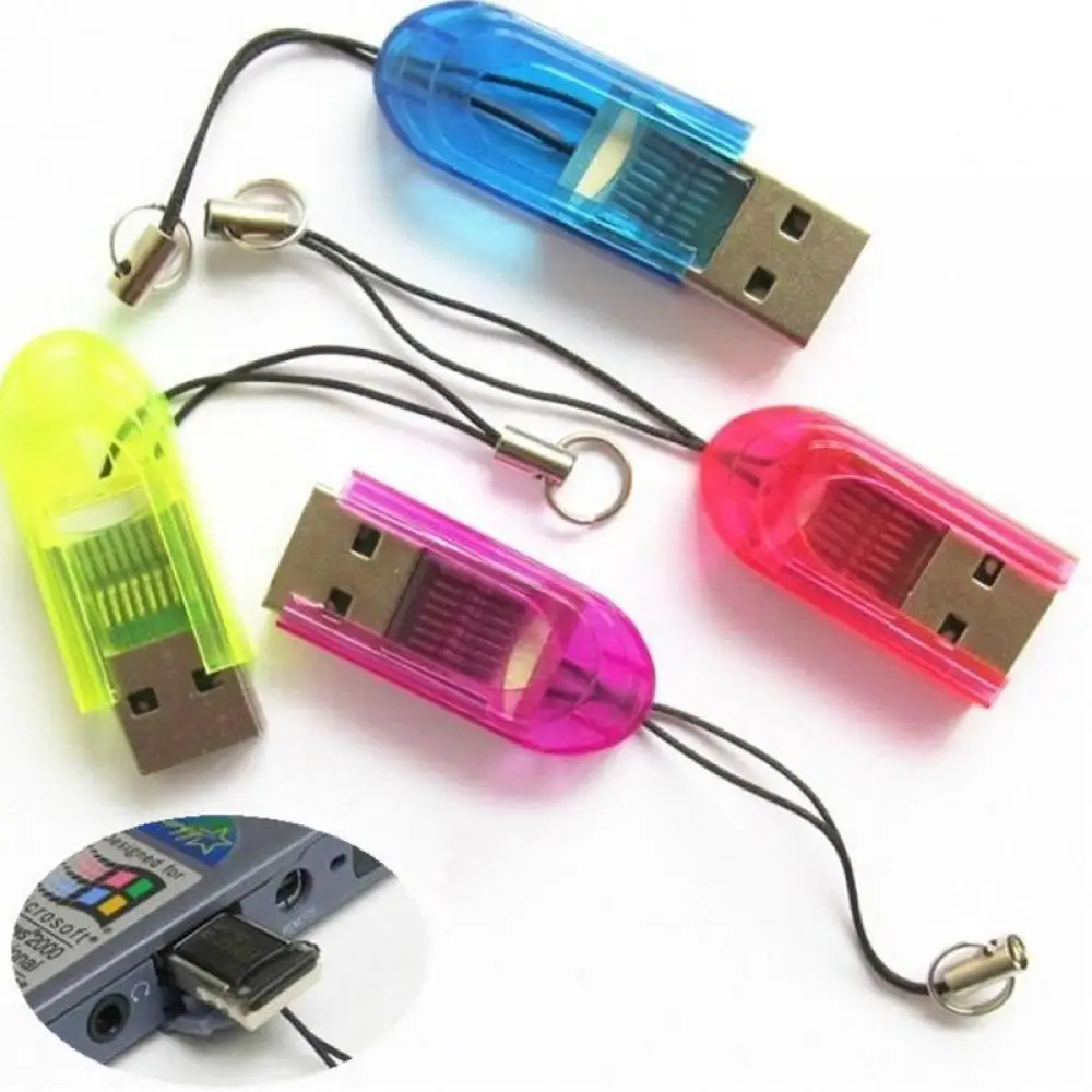 

5 шт. USB2.0 TF флеш-памяти кард-ридер мини адаптер для портативных ПК микро SD карты памяти SDHC 480 Мбит/с, разные цвета