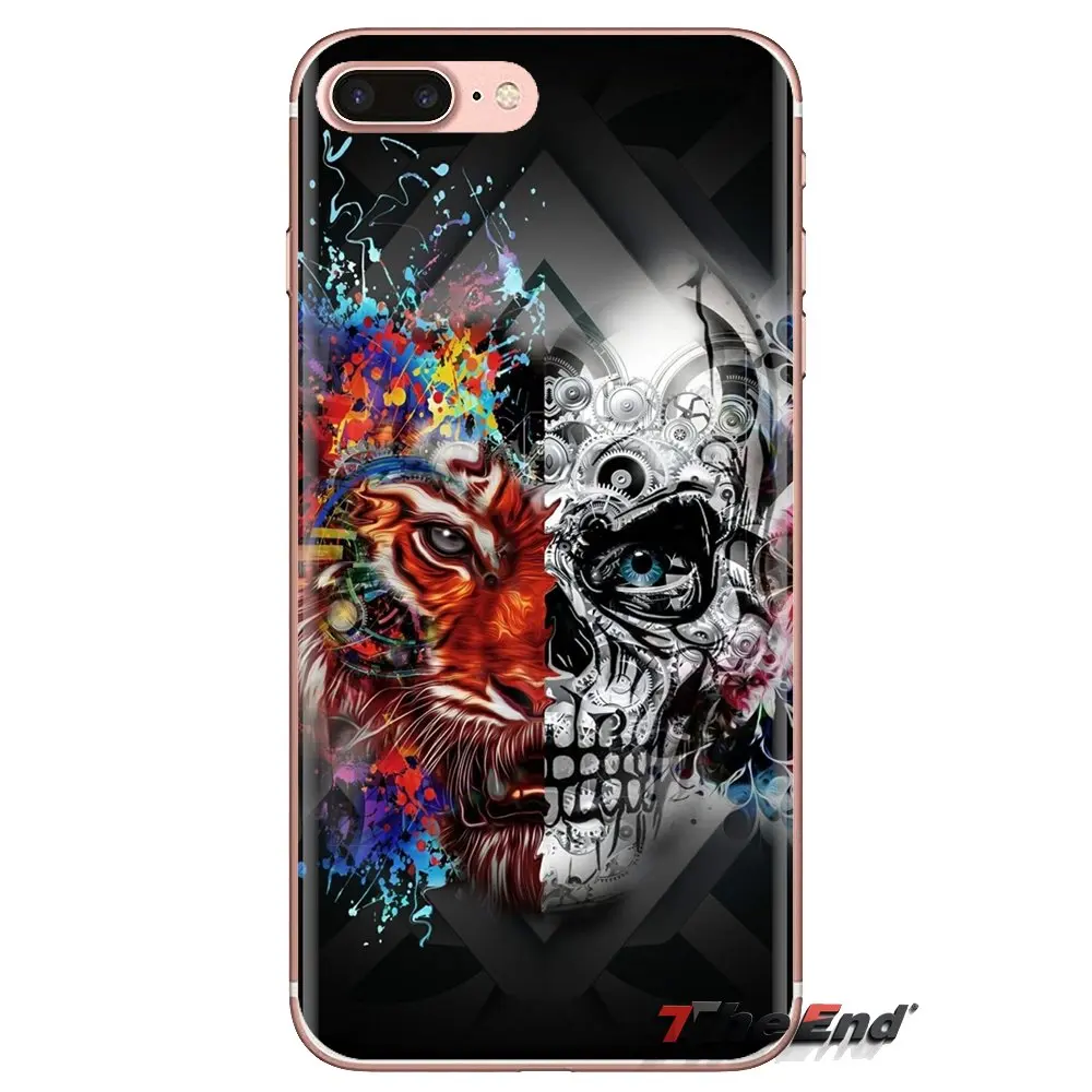 Gambar граффити череп уличное искусство ТПУ чехол для samsung Galaxy S2 S3 S4 S5 MINI S6 S7 edge S8 S9 Plus