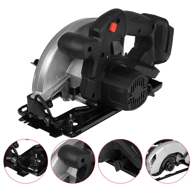 

190mm Electric Brushless Circular Saw Power Tools Dust Passage 4500RPM Multifunction Cutting Machine For Makita 18V Battery