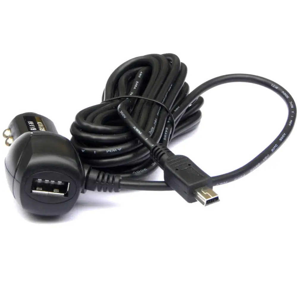 

3.5M Car Truck Cigarette Lighter Power Charger Mini USB Straight Cable For GPS/ Driving Recorder