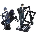 18 см 24 см Батлер Себастьян Михаэлис Сиэль фантомхайй с лошадью 18 масштаб предварительно окрашенные фигурки аниме Коллекционная модель игрушки