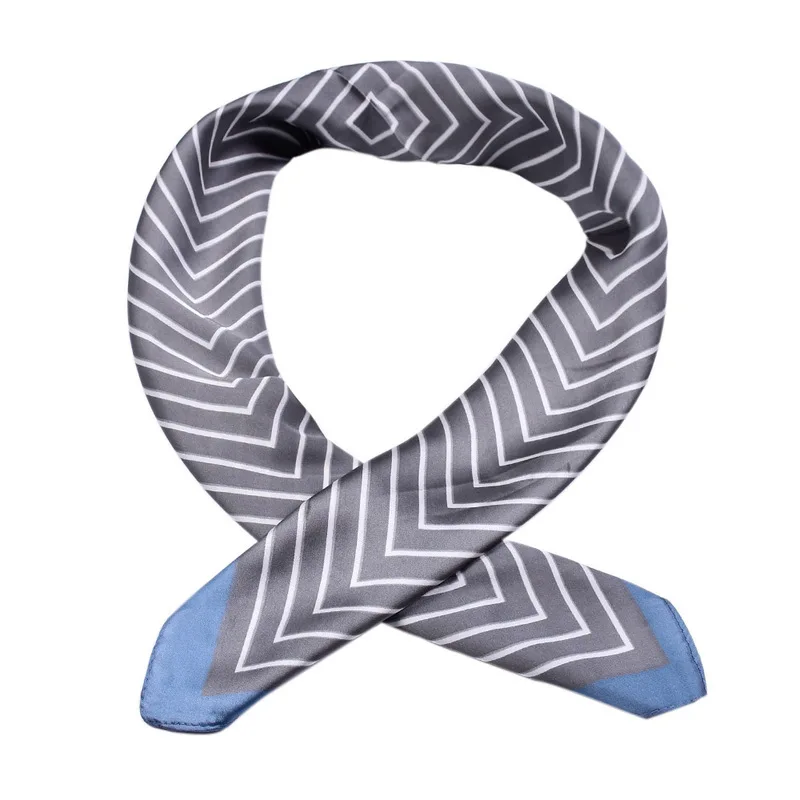 Шифоновые шарфы в полоску лето небольшие Квадратные платки г. | Аксессуары для