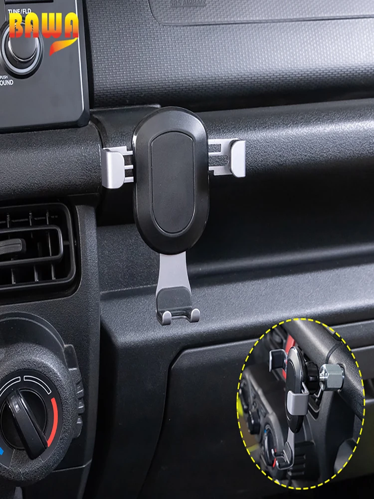bawa car phone holder for suzuki jimny 2019 2020 2021 mobile phone support accessories for suzuki jimny jb74 interior parts free global shipping