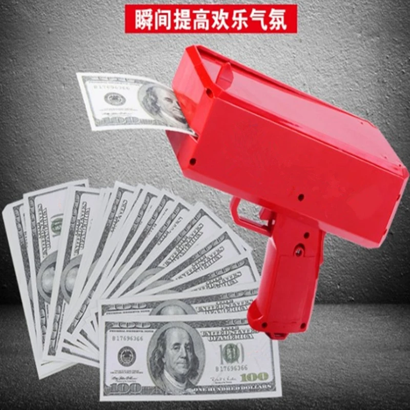 

Flaunting богатство Электрический распылитель денежный пистолет валюта пистолет диспенсер для купюр декомпрессионная игрушка билет пистолет ...