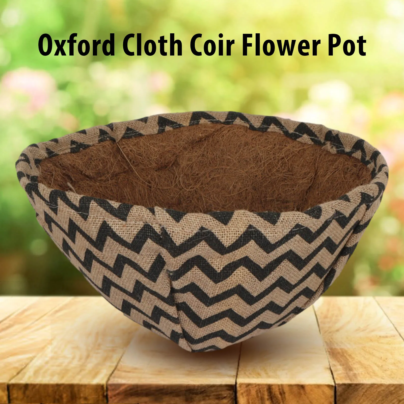 

Coconut Palm Hanging Basket Plant Liners Decorative Flower Pot Linen Waterproof Oxford Coir Flower Pots For Garden Wedding Decor