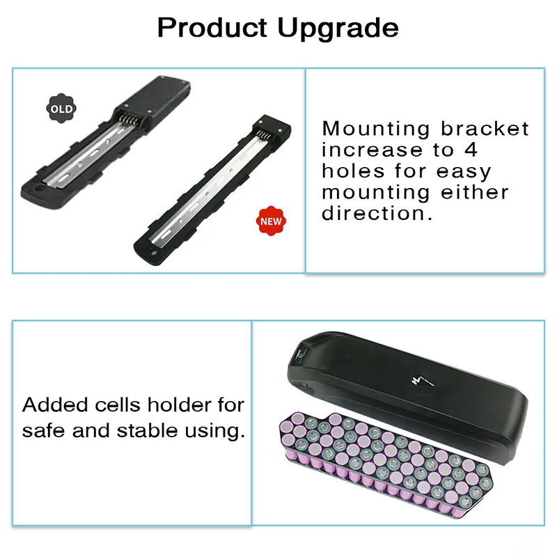 Аккумулятор для электровелосипеда Hailong G70 G56 21700 18650 Samsung LG литиевая батарея 48 В Ач 36