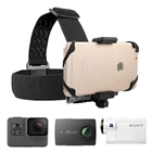 Зажим для телефонакронштейн для экшн-камеры Gopro, крепление на голову для iPhone, Huawei, Samsung, аксессуары для уличной видеосъемки