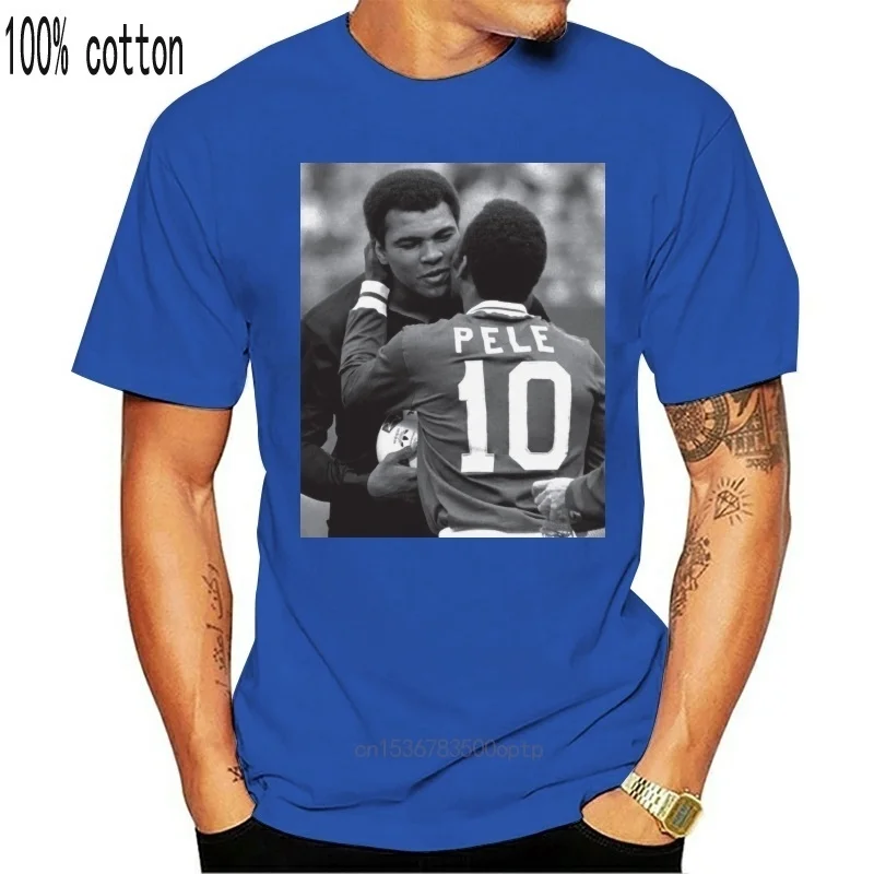 

Мужская футболка унисекс «пель и Мухаммед Али», новинка 2019, 100% хлопок, новые футболки, футболки с 3D принтом