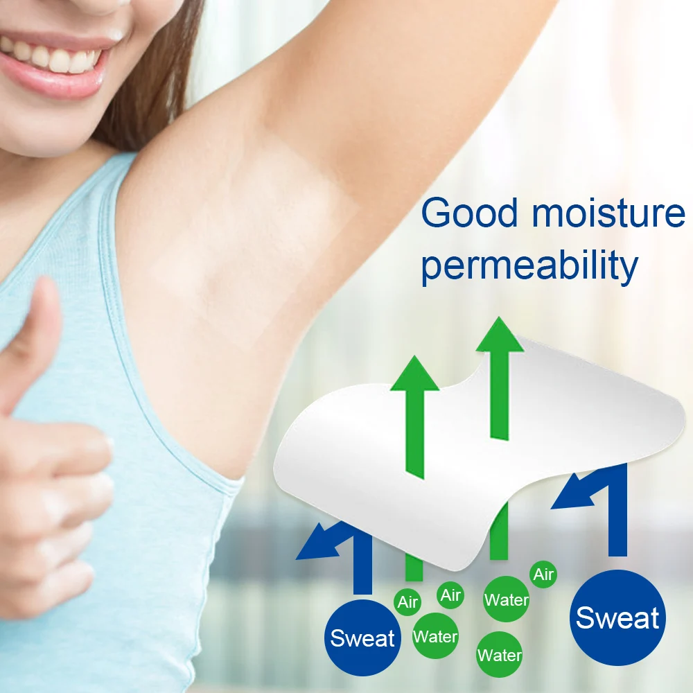 

20pcs Antiperspirant Underarm Dress Sticker Pads Armpits Sweat Pads Summer Deodorant Patch Men Women Stickers Anti Sweating Pads