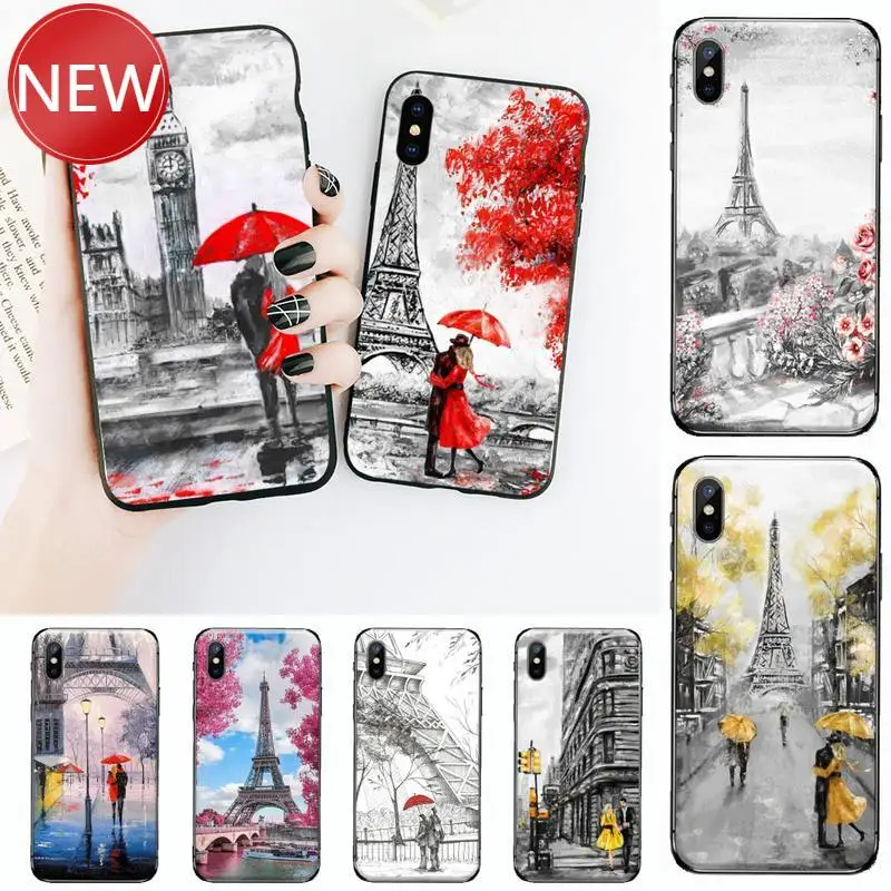 Модный чехол для iPhone 11 12 pro XS MAX 8 7 6 6S Plus X 5S SE 2020 XR с изображением Лондона Парижа на