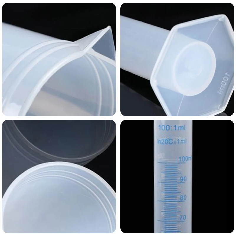 

10/25/50/100/250/500ml Plastic Measuring Cylinder Graduated Cylinders for Lab Supplies Laboratory Tools