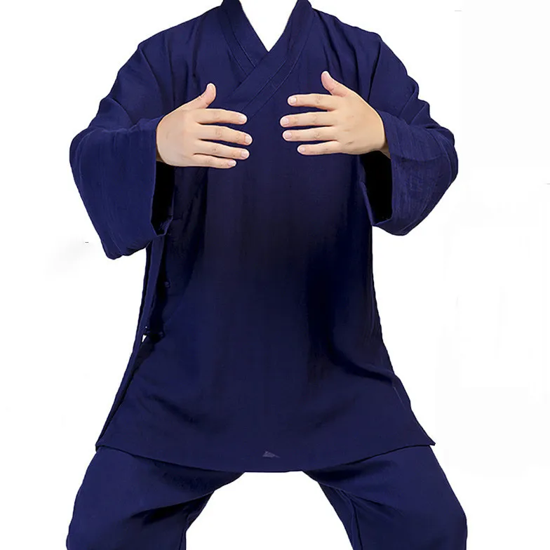 Tai Chi Wing Chun Suit Martial Arts Gis Custom Linen 25 Colors Gongfu Clothes Chinese Style Male Ancient Improved Hanfu |