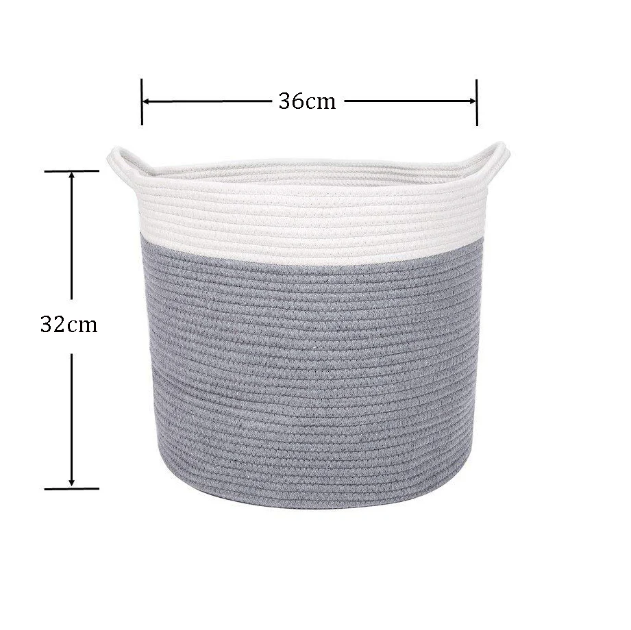Хлопковая корзина для хранения белья одежда подарки игрушки и подгузники милые
