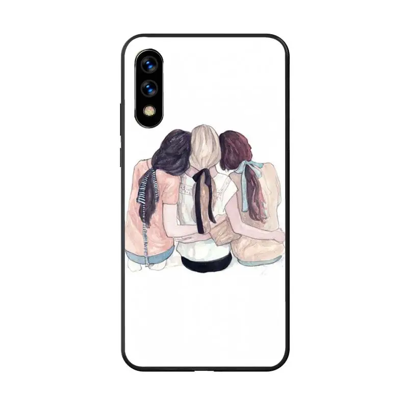 

Best Friend Forever Sister Phone Case For Huawei Honor 8 X 9 10 20 V 30 Pro 10 20 Lite 7A 9lite Fundas Case